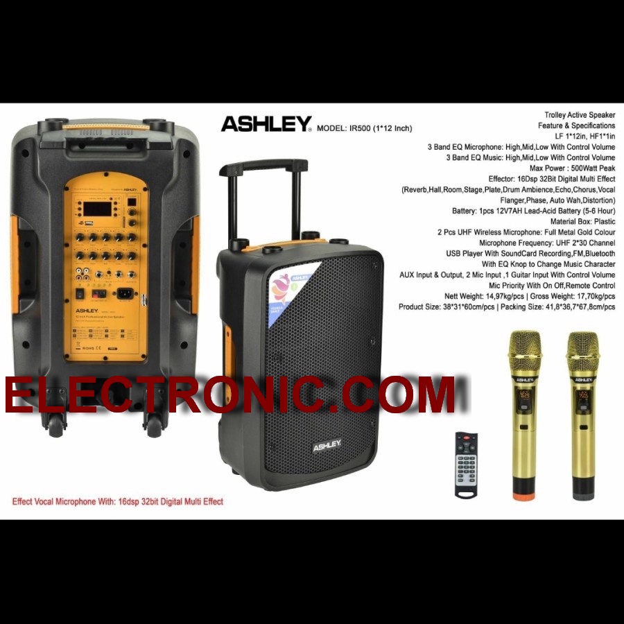 speaker portable ashley ir500 ir 500 / IR500 I R500 ORIGINAL