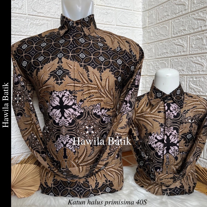 Couple Batik Ayah Anak Katun Premium