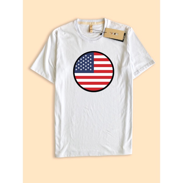 Baju Kaos Tshirt CAMOE United States Flag Bendera USA Amerika