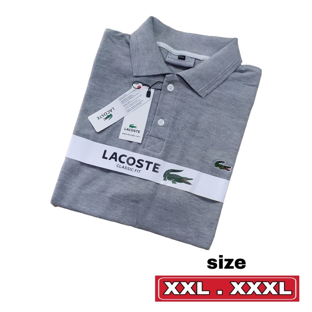 Kaos kerah jumbo 2xl-3xl / Kaos polos pria dewasa bigsize / kaos kerah cotton pique / kaos jumbo / k