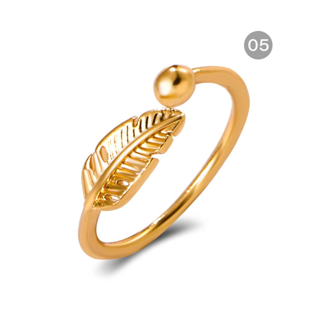 Timekey Cincin Kaki Bahan Metal Desain Geometri Hollow Gaya Simple Untuk Wanita S8U2