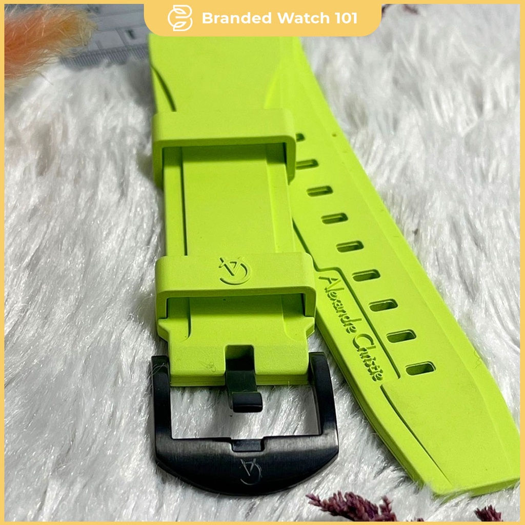 Tali Jam Tangan Alexandre Christie Strap Rubber Ukuran 24MM.