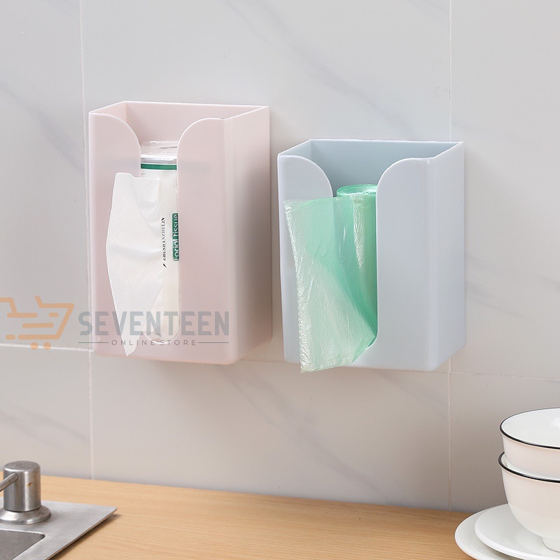 SEVENTEEN KOTAK TISSUE BOX ORGANIZER TEMPEL DINDING TEMBOK DAPUR KAMAR MANDI HOLDER TEMPAT TISSUE TISU MODEL TEMPEL KOTAK TISU DAPUR MURAH