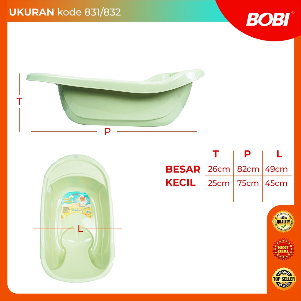 Baby Bathtub Bobi  // Bak Mandi Bayi Premium Warna Pastel // Bak Mandi Bayi Simple dan Praktis