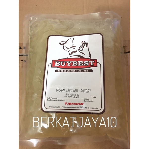 Mariza Green Coconut Bakery 1kg Buybest Marizafoods Selai Kelapa isian roti