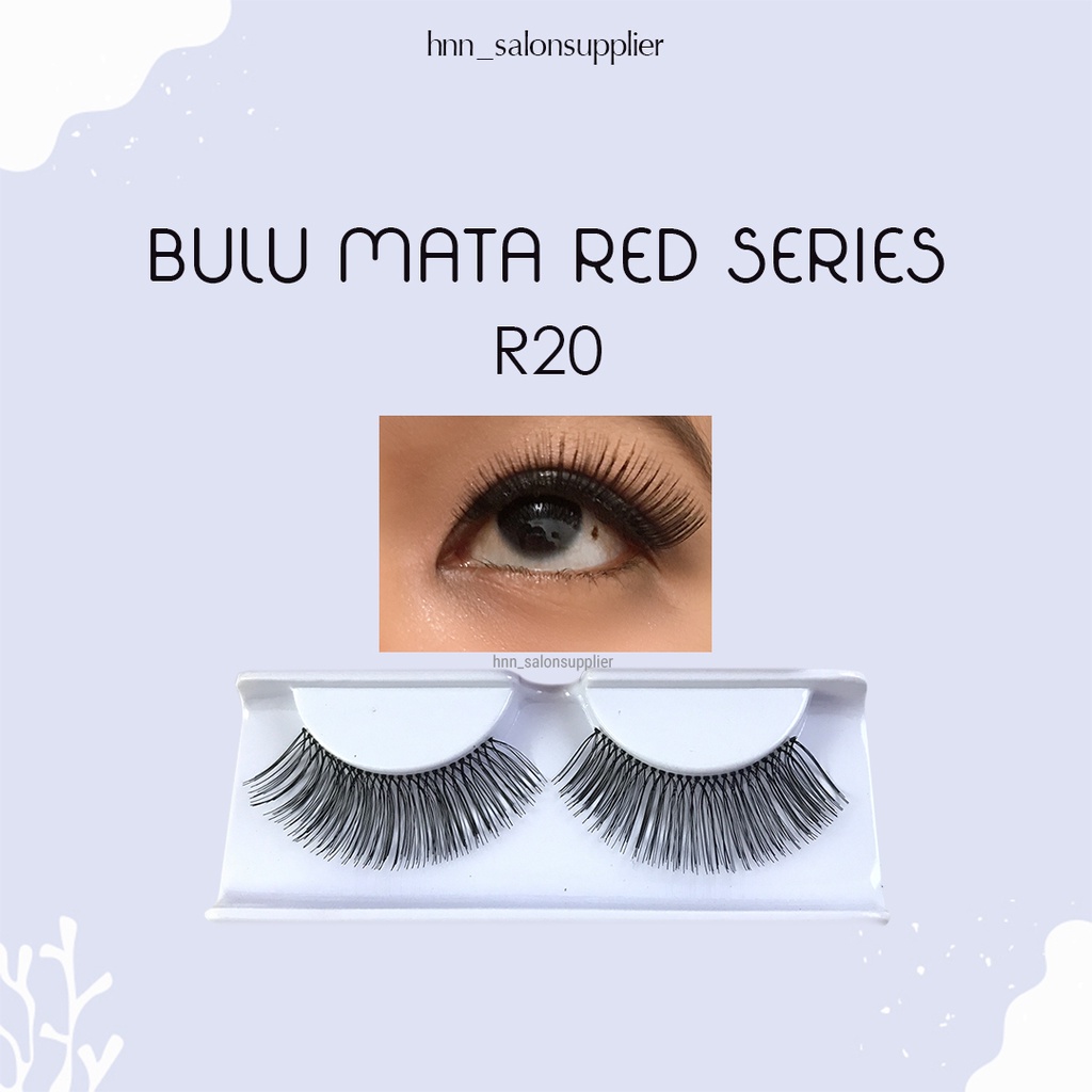 R20 Bulu Mata Palsu Handmade Fake Eyelash Eye Lashes Lash Artifivial Belle Eyelashes