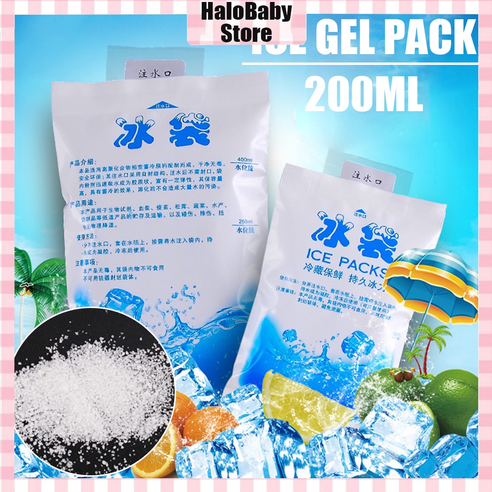 Halo Baby Store Ice Gel Pack 200ml /kantong air es ice cooler bag Cool Jelly Cooler /Pendingin