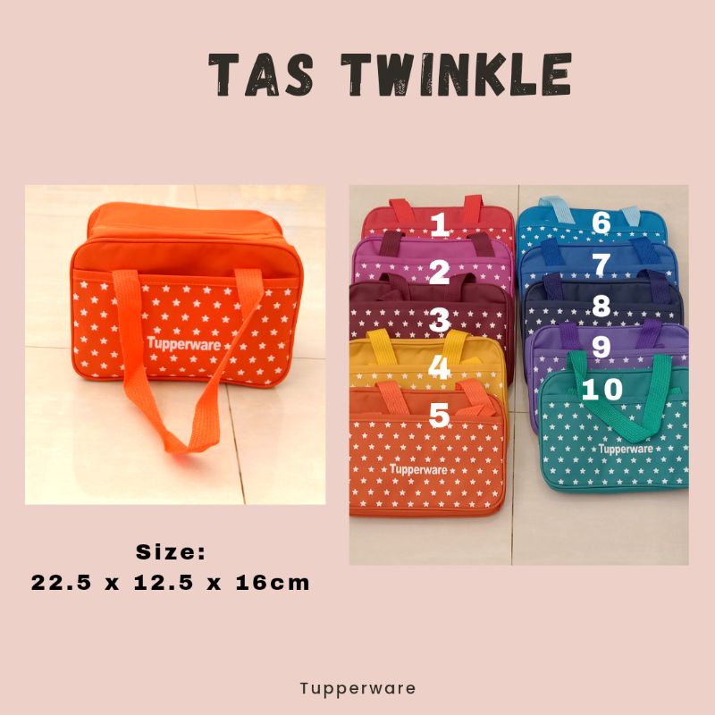 Tas Twinkle//Tas Tupperware/Tas bekal Makan