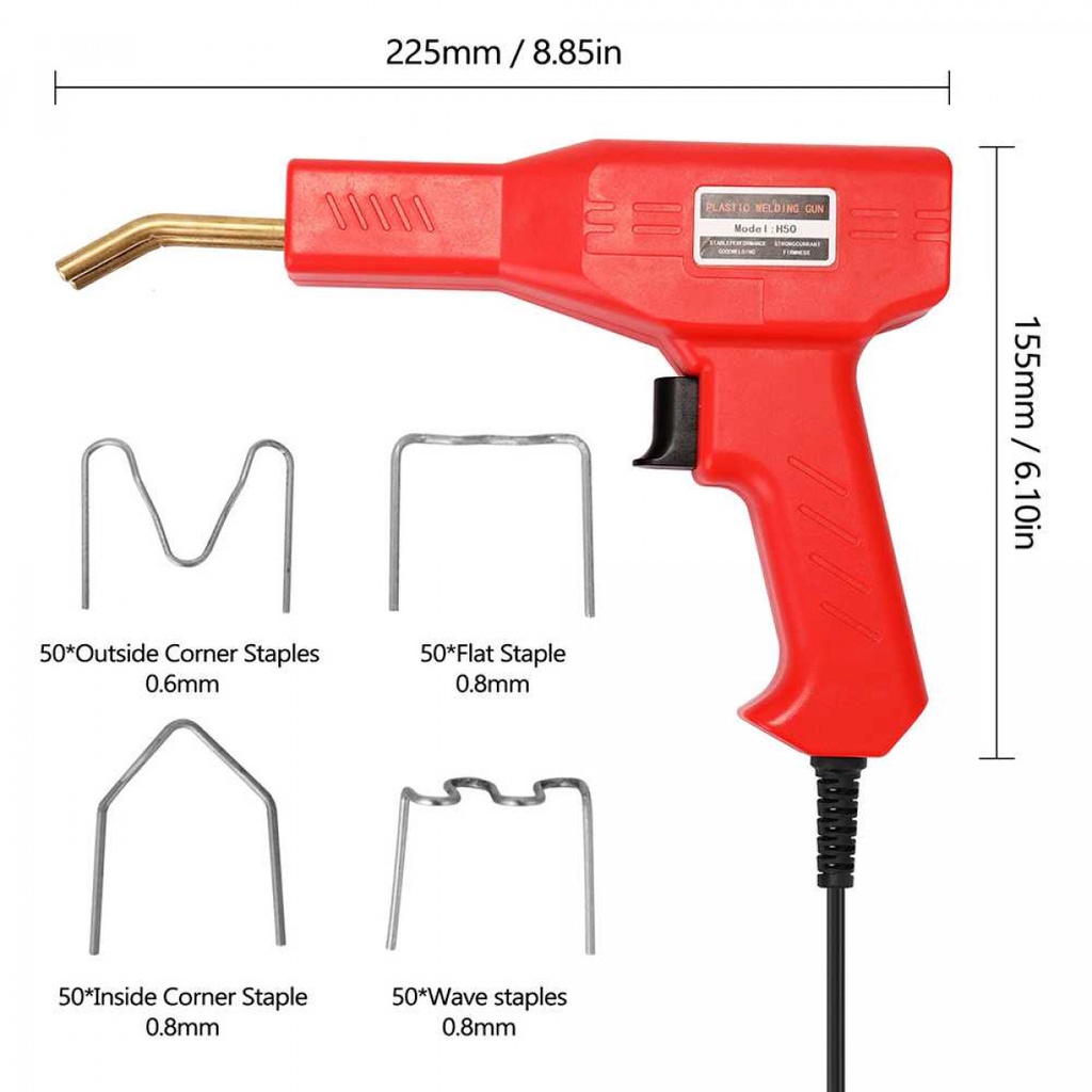 Alat Las Plastik Kendaraan Automotive Plastic Welding Gun 50W