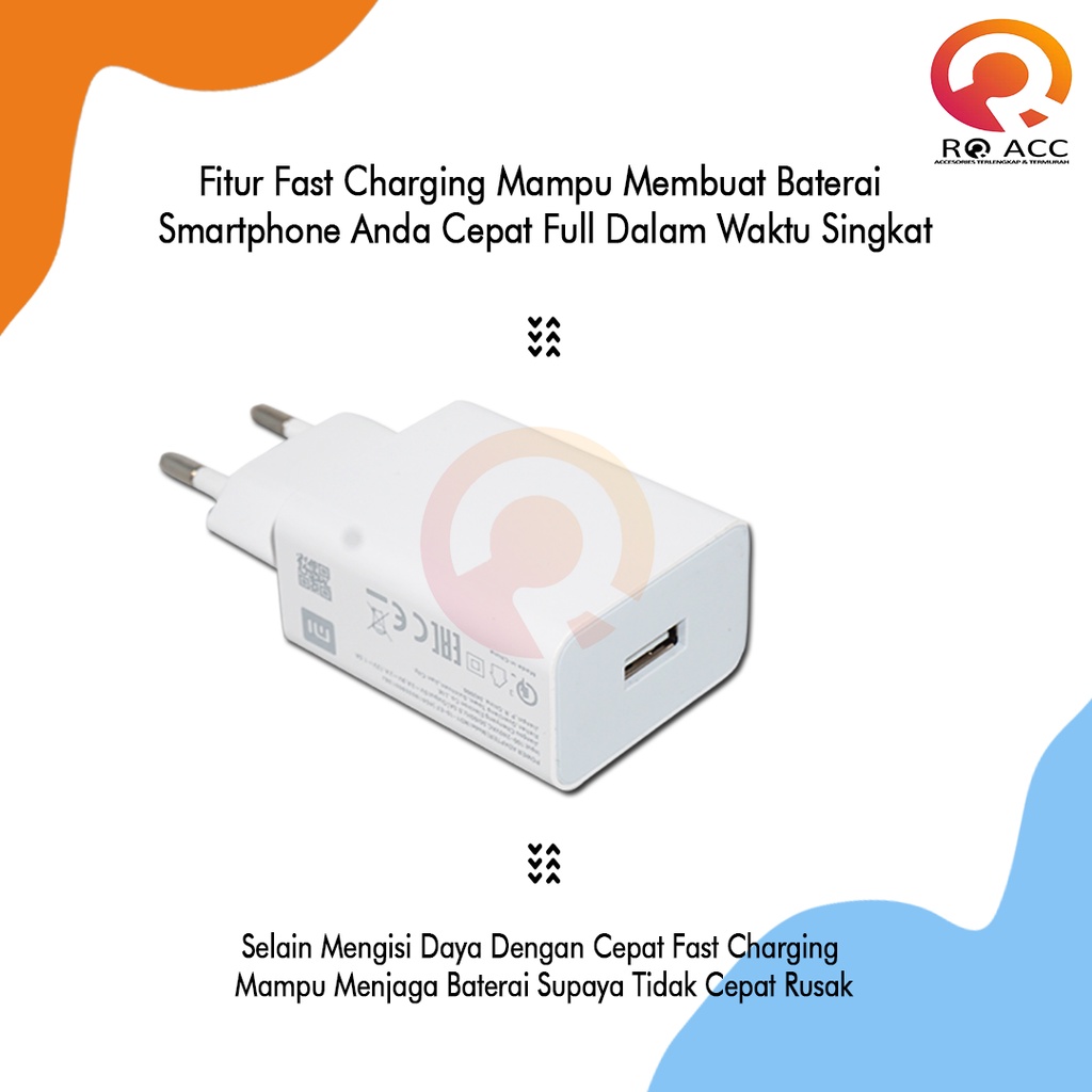 [RO ACC] MDY10EF CHARGER XIAOMI FAST CHARGING QUALCOMM 3.0 TYPE C