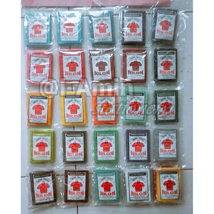 

Limited Pewarna Pakaian / Pewarna Tekstil / Wantex "Nilon" Per Pack (10 Pcs) Murah