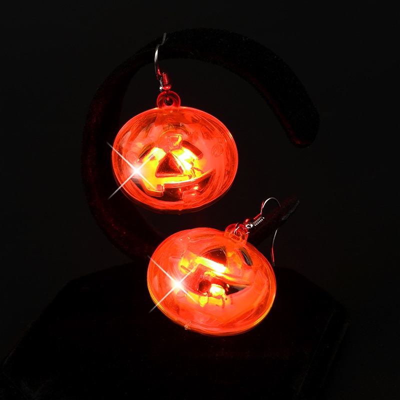Anting Desain Labu Hantu Halloween Bahan Akrilik Untuk Wanita