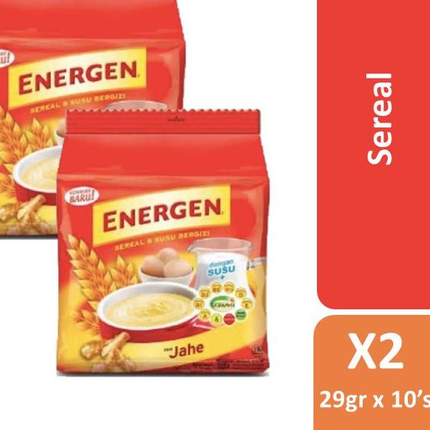 

10.10 Promo Brand Energen Sereal Susu Jahe 2 x 10 x 29 gr 