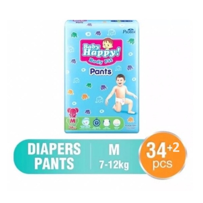 BABY HAPPY FIT PANTS [S40 / L30 / M34 / XL26 / XXL24]-BH M34 (Plus 2)