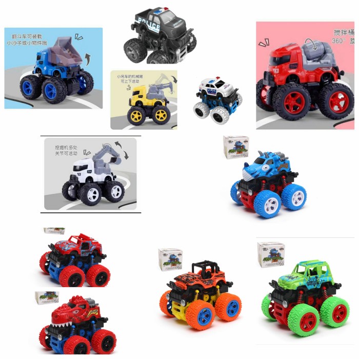 Mudah Mainan Mobil-Mobilan Anak,Monster Truck,Mobil Jeep,Mobil Ban Besar Limited