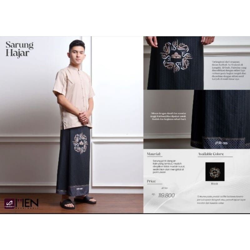 Sarung Rabbani Palestina Hajar Hitam