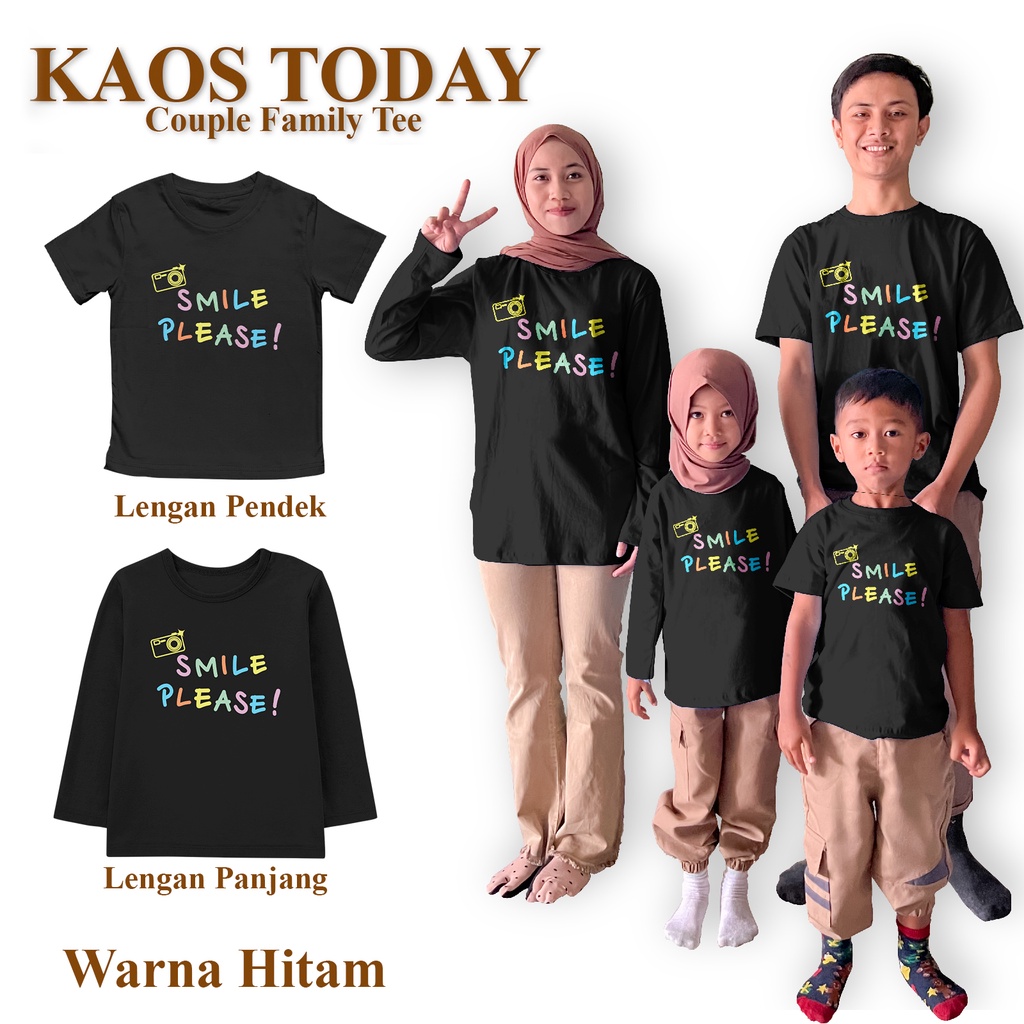 Kaos Atasan Couple Family Kaos Kembaran Lengan Pendek Dan Lengan Panjang