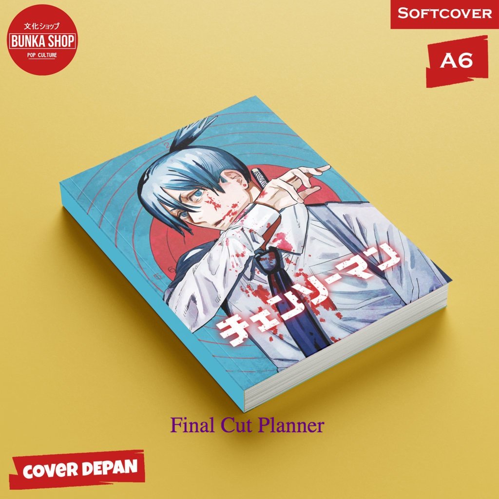 

Pocket Note Anime Chainsaw Man 8 Aki Softcover A6 Buku Tulis Catatan Notes Agenda Planner Jurnal .