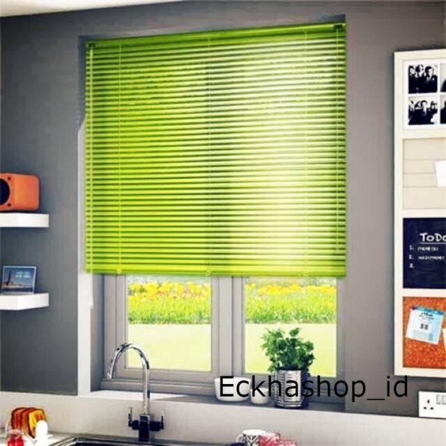 Tirai gorden gulung pvc / venetian blind 120x220cm 25mm / Tirai Gulung
