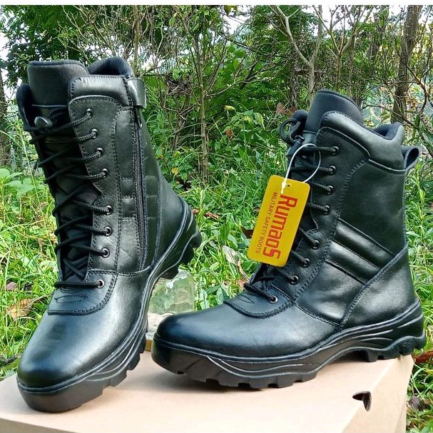 sepatu PDL militer/Sepatu  ARMY boots model jatah lama KULIT SAPI ASLI