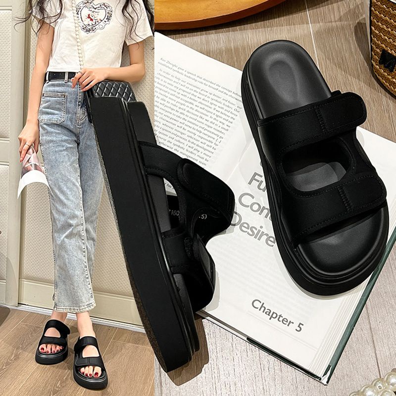 SN12910 - Sandal Wedges PU Fashion Wanita