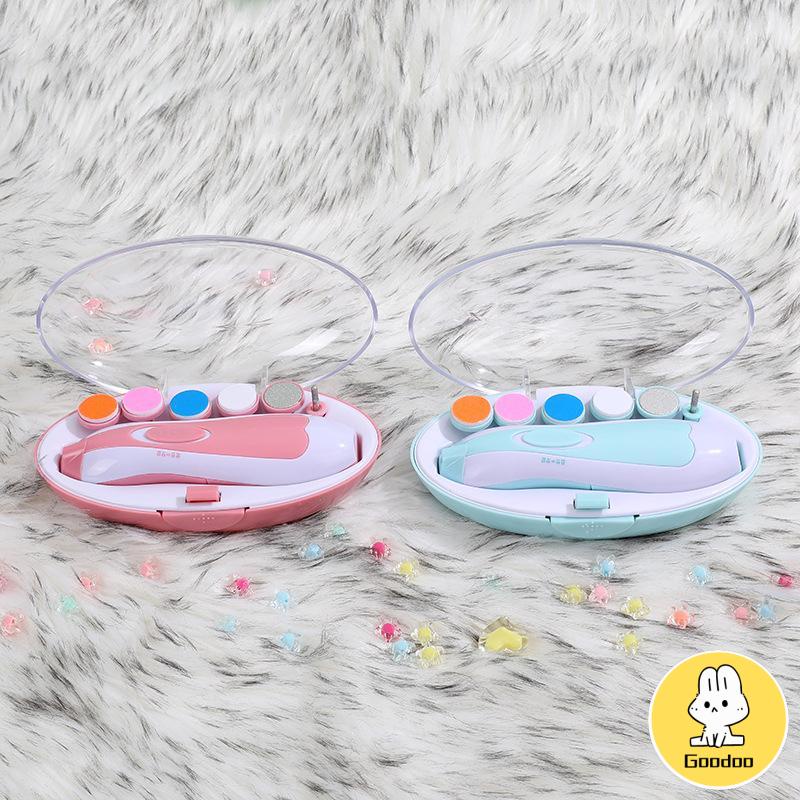 Baby Care Electric Nail Trimmer Gunting Kuku Bayi / Pemotong Kuku Bayi Clippers Set Tool Gunting Kuku -Doo