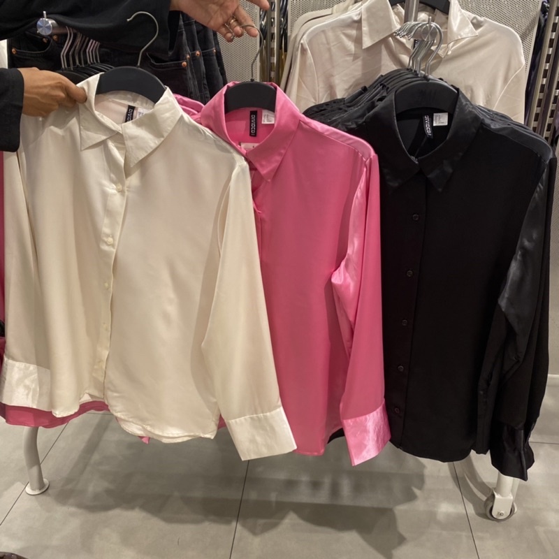 Kemeja Satin H&M original store