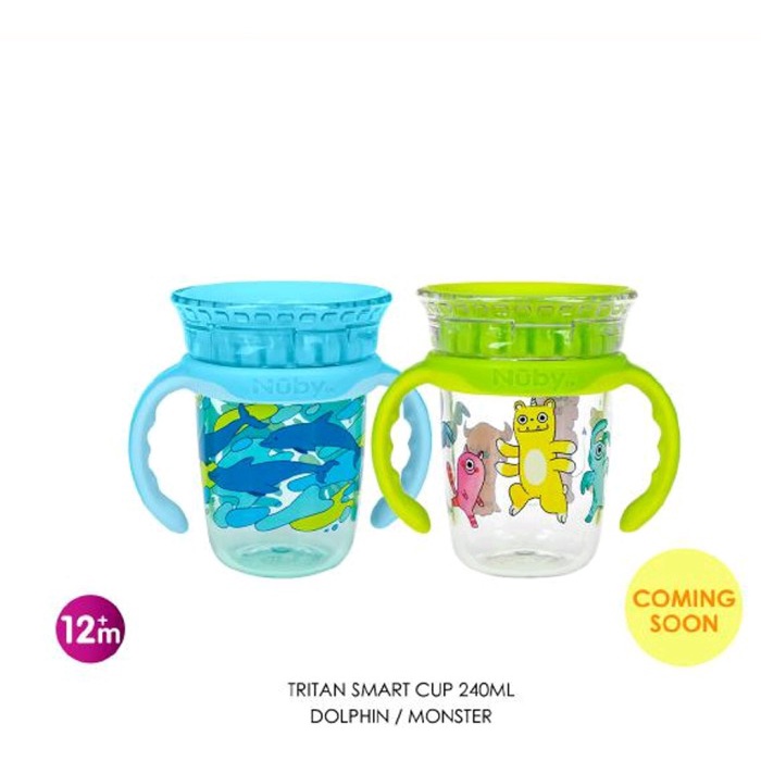 Nuby Tritan Smart Cup 240Ml - Gelas Anak