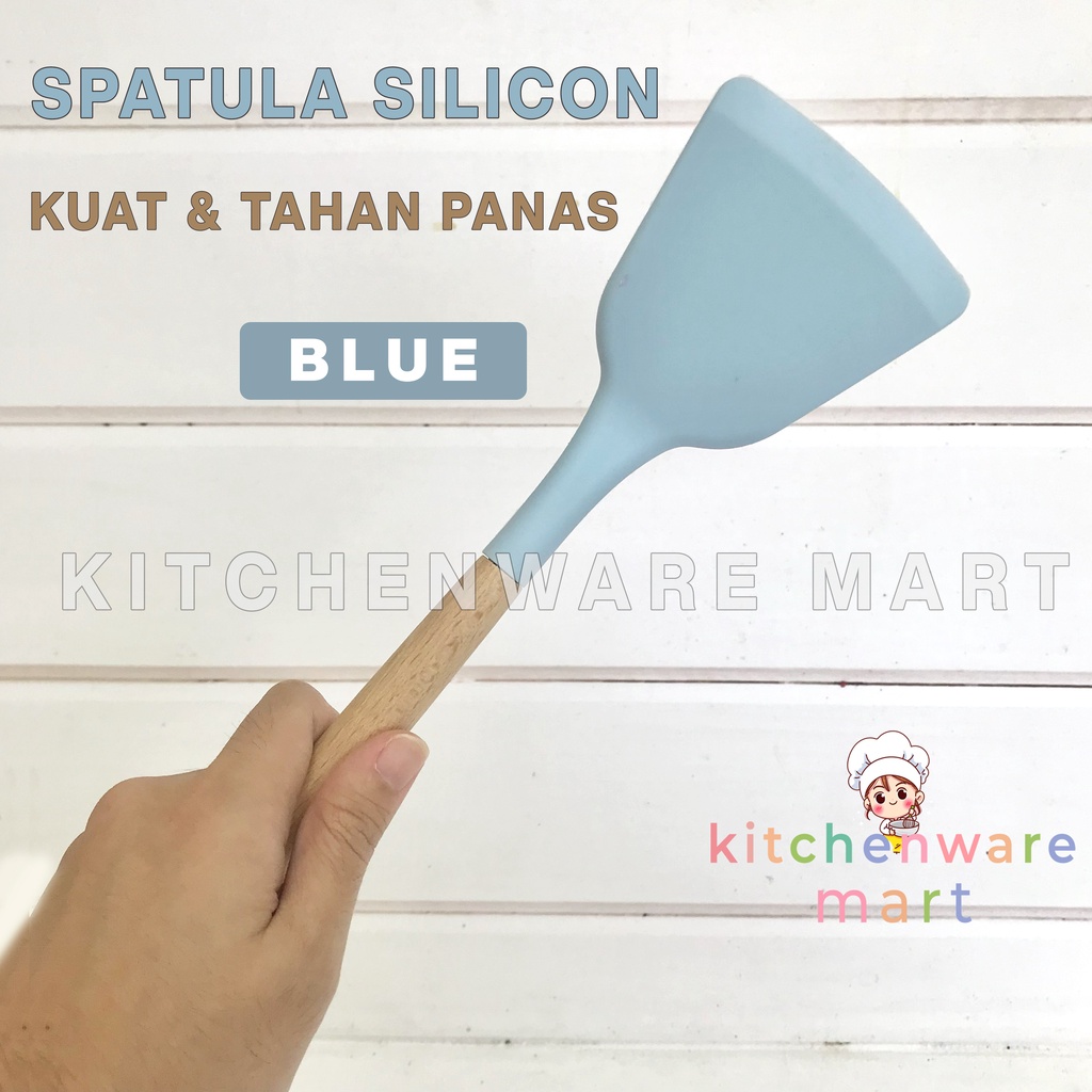 SPATULA SILICON PREMIUM Tahan panas bahan premium Pastel warna- Ladle Spatula