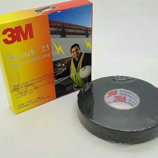 

[BISA COD] 3M Scotch 23/Rubber splicing tape/Solasi Rubber/Solasi karet 3M