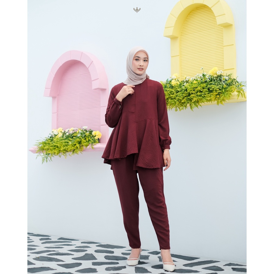 Wimi.id Zeline One Set | Baju Ibu Hamil dan Menyusui