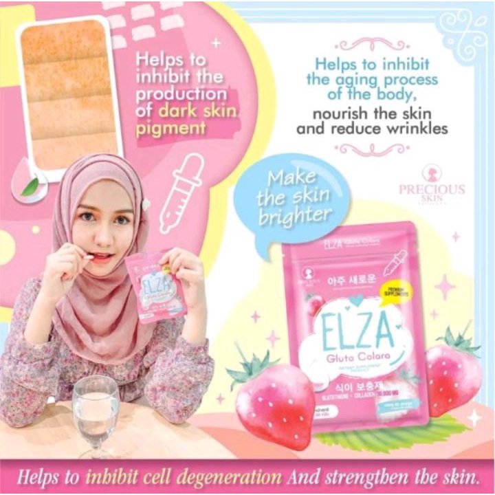 ELZA COLLAGEN GLUTA CORALA ISI 60 CAPSULE DIJAMIN ORIGINAL/SUPLEMEN/COLLAGEN BY PRECIOUS SKIN