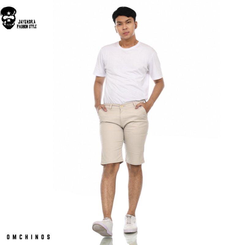 Celana Chino Pendek Pria Chinos Short Pants Slim fit Outfit Fashion Trend Distro Casual Santai