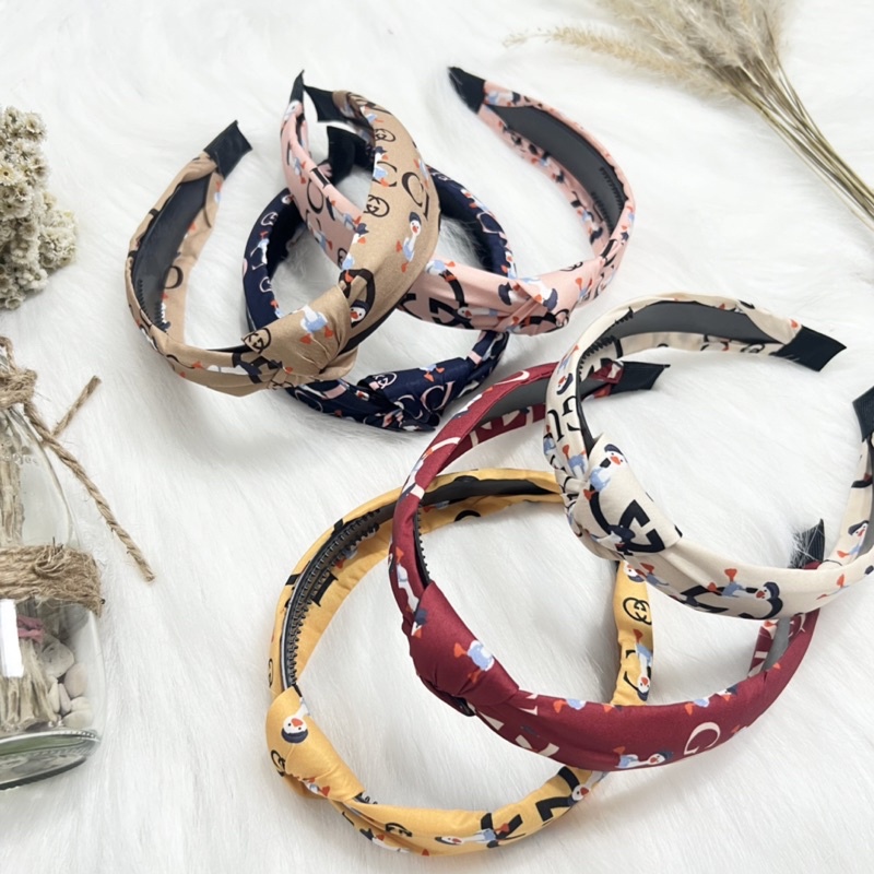 Bando sampul korea motif guccii wanita/aksesoris rambut/bando wanita/aksesoris rambut
