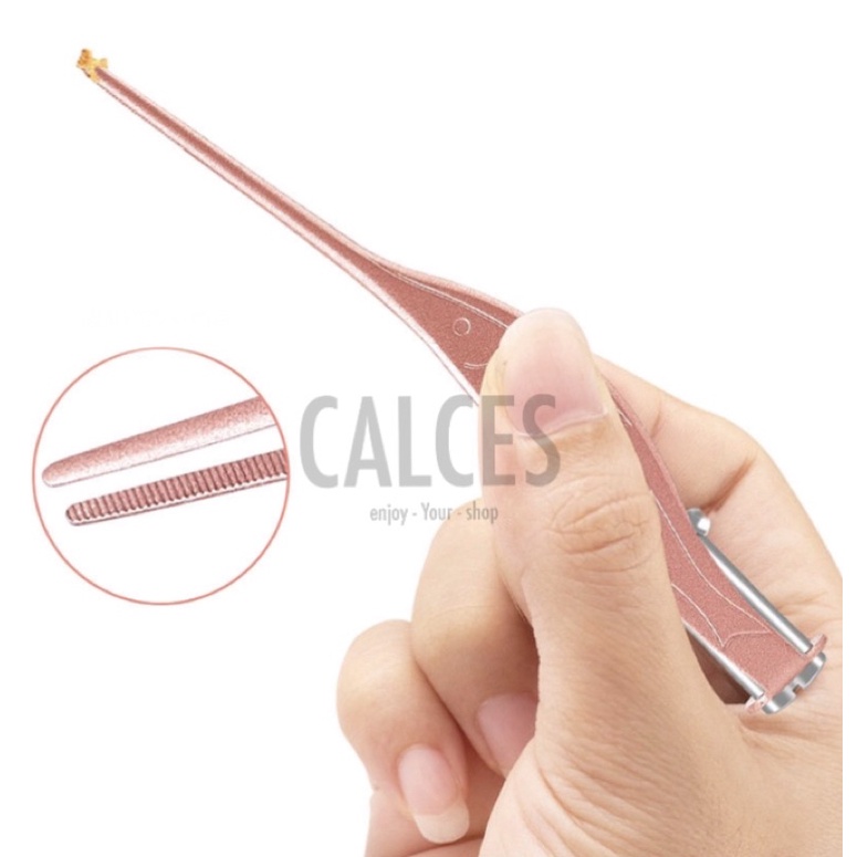 Korek Kuping Ear Spoon Wax Picker with LED Light - Rose Gold