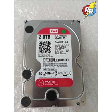 Hdd Harddisk Hard Disk Hardisk PC sata 2 TB Merk WD Red NASware 3.0 Murah