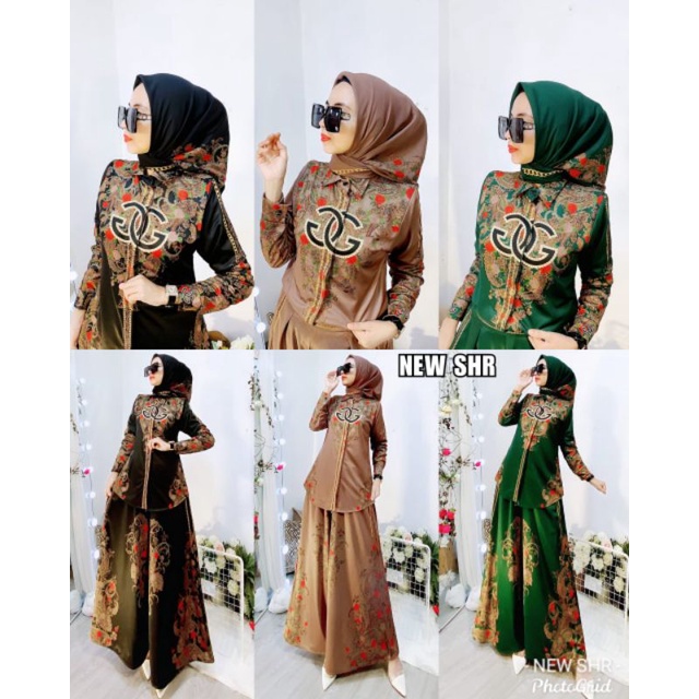 COD  NEW SHR ORI 100% SETCEL KULOT SCUBA PREMIUM SYAHIRA SETELAN CELANA