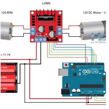 L298N Dual Motor Driver Module L298 H-Bridge Dual Motor L298N