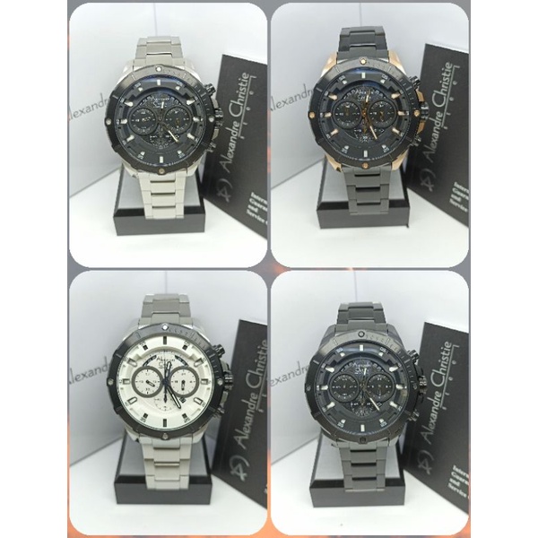 Jam Tangan Pria Alexandre Christie 6529 AC6529 AC 6529 Tali Besi / Stainless steel