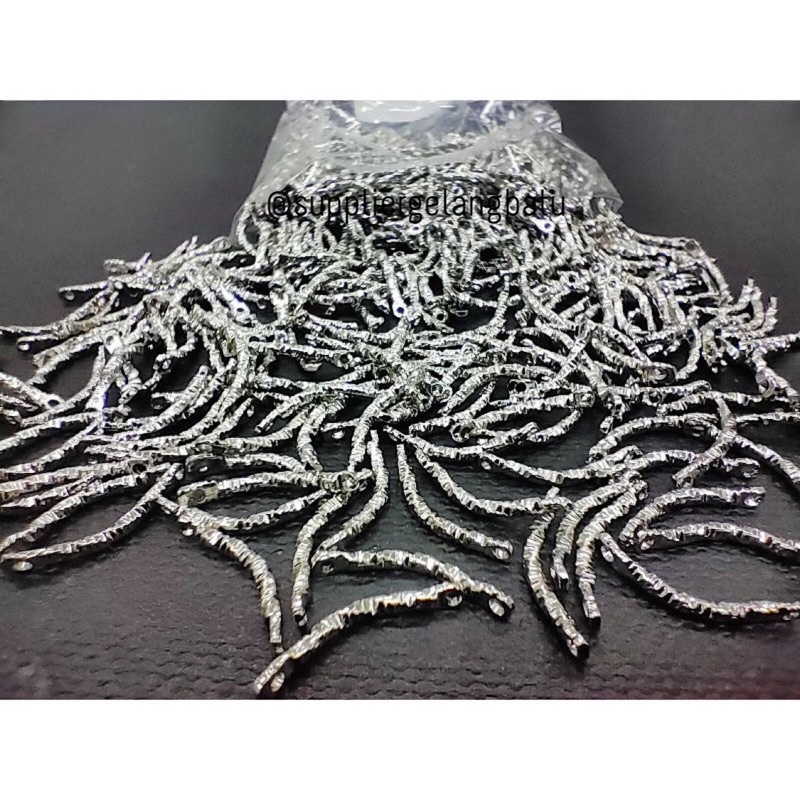 connector butterfly kupu Pipa Lilit / Ulir isi 500 pcs DIY Bahan Gelang Kalung Strap Mask ceko