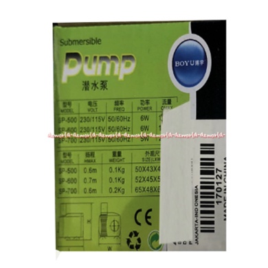 Boyu Pump Sp 700 Mesin Pompa Aquarium Pompa Akuarium Hemat Energi Dan Tahan Lama Submersible