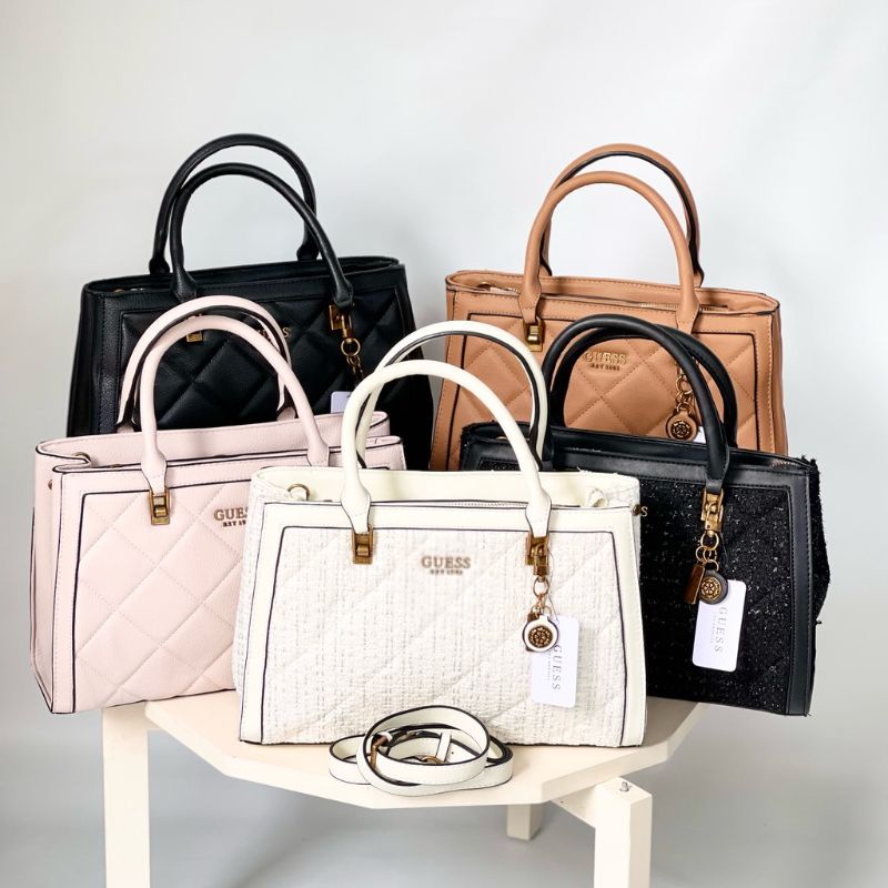 Tas Guess Rajut Top Handle | Tas Modis Branded | Tas Kerja Modis Sling Bag | Tas Kekinian
