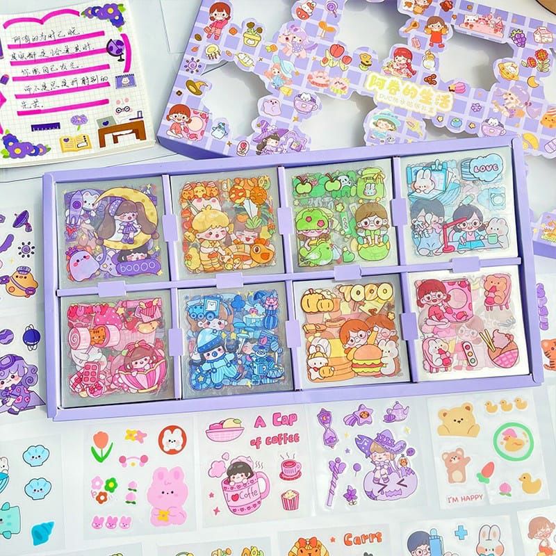 

100 LEMBAR STICKER DECO | 20 LEMBAR STICKER DECO | STICKER VIRAL | STICKER KOREA | STICKER BOX