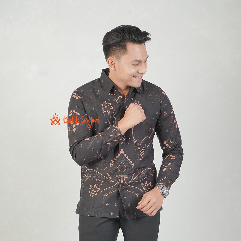 Baju Batik Cowok Lengan Panjang Premium 1116