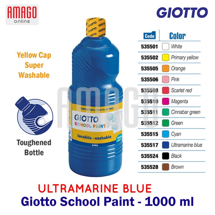 

Produk Unggulan Giotto School Paint - Ultramarine Blue - 1.000 Ml - 535517 Sale!!!