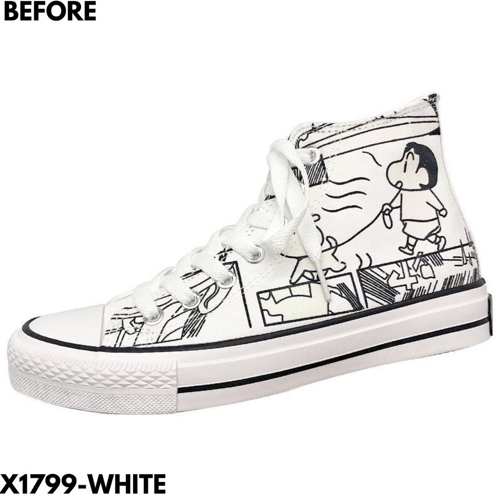 SEPATU SNEAKERS WANITA GAYA ALA ANAK SEKOLAH YANG KEREN BET GOOD QUALITY MATERIAL CANVAS IMPORT 1799