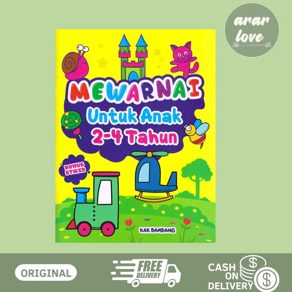 BUKU MEWARNAI UNTUK ANAK 2-4 TAHUN