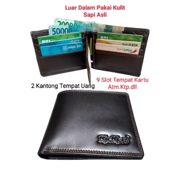 Dompet Pria Full Kulit Sapi Asli KICKERS (LKJ)