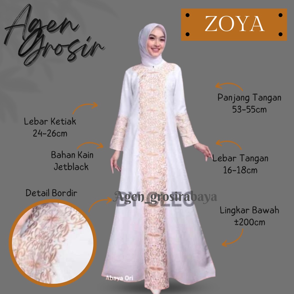 ABAYA BORDIR ABAYA PUTIH COUPLE ABAYA TURKEY ABAYA ARAB ABAYA TERMURAH ABAYA SAUDI ABAYA ZOYA