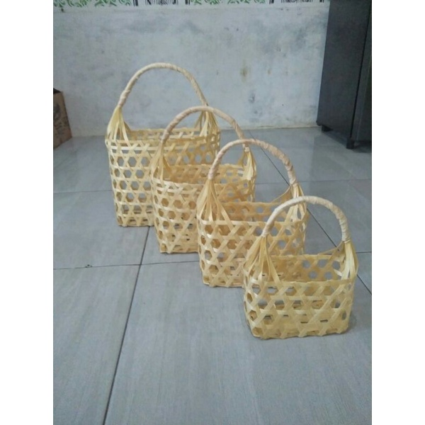 tas jinjing bambu tas keranjang anyaman hampers keranjang hadiah keranjang souvenir unik tas hantara